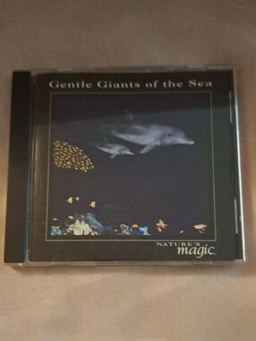 Gentle Giants of the Sea Aquarium Art – Navy Blue with Gold Accents
